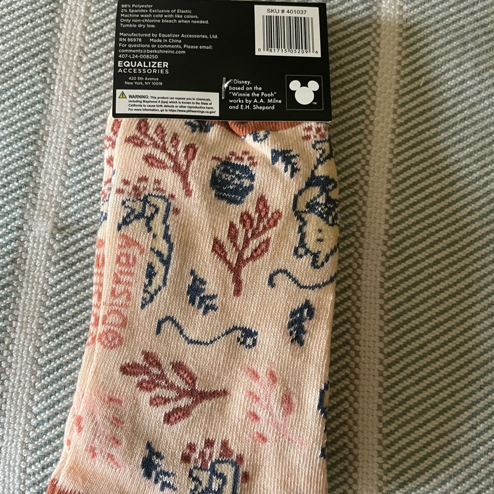 Disney Cream and Blue Character Crew Socks - Picture 2 of 4